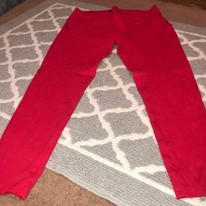 Red Pants- straight leg 30, length size 2X